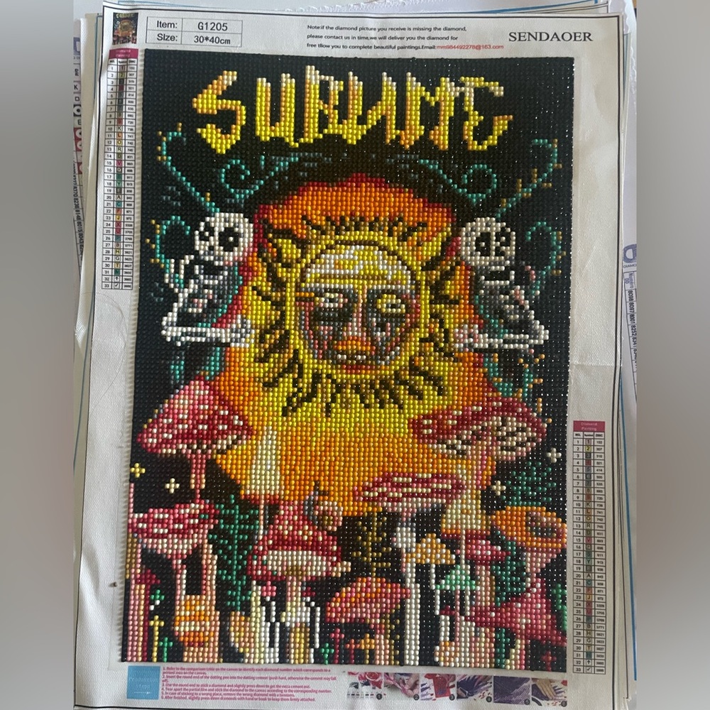 Finished diamond art